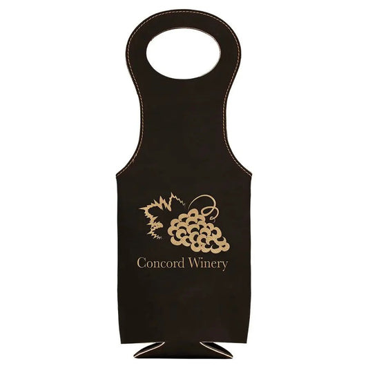 Wine Carrying Bag - Personalized Leatherette - Smalltown Connetchin