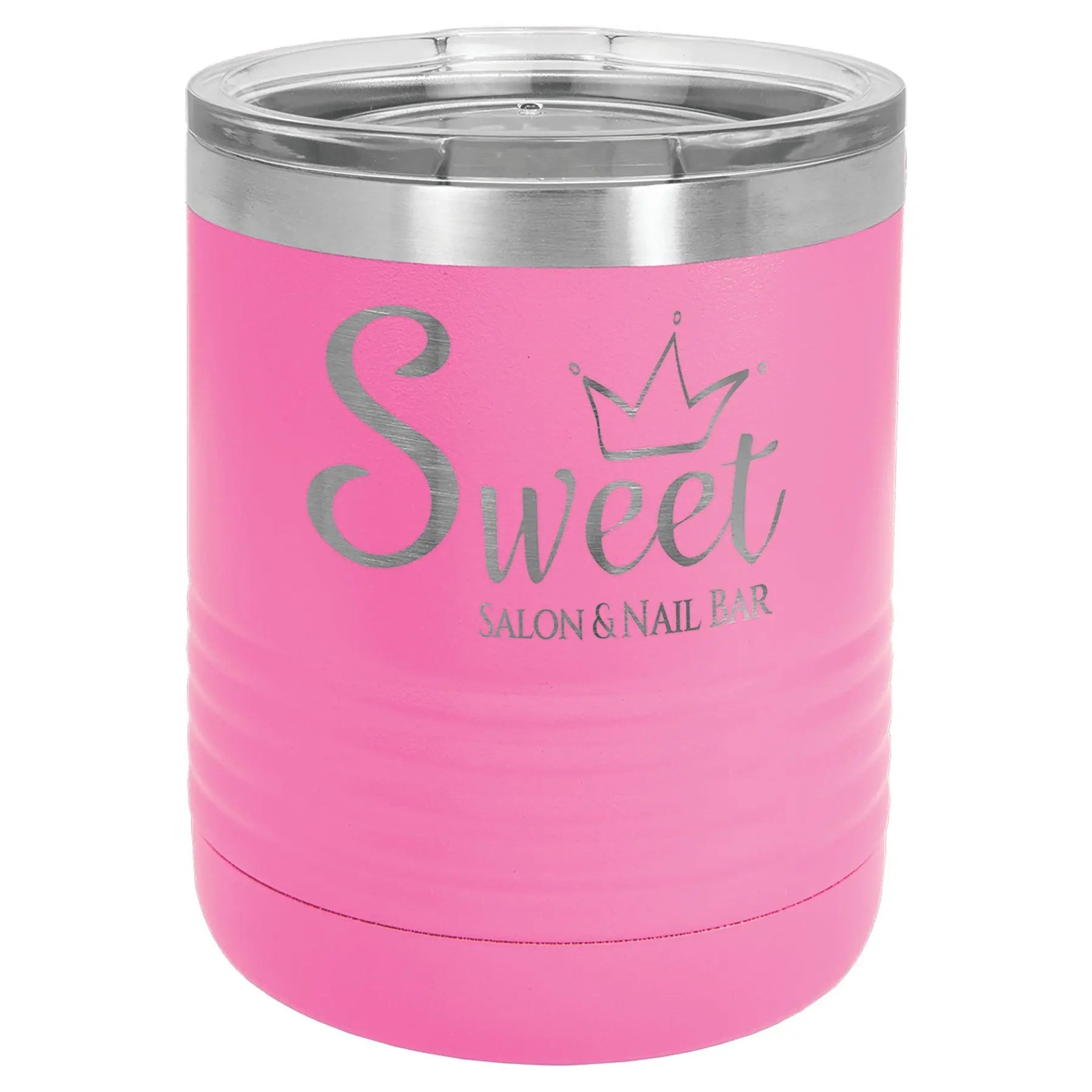 10 oz. Ringneck Tumbler with Clear Lid - Vacuum Insulated - Customized - Smalltown Connetchin