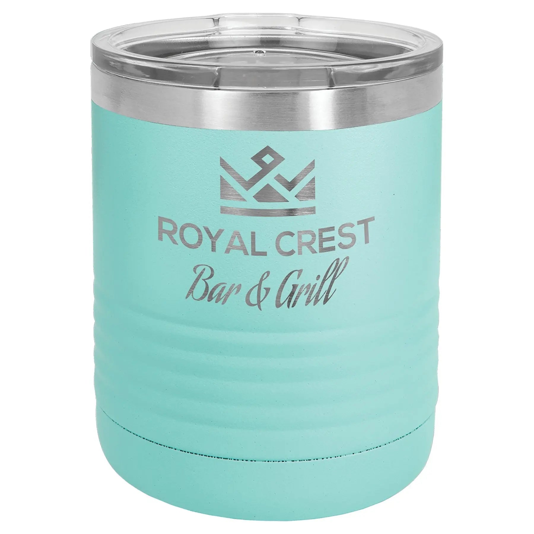 10 oz. Ringneck Tumbler with Clear Lid - Vacuum Insulated - Customized - Smalltown Connetchin