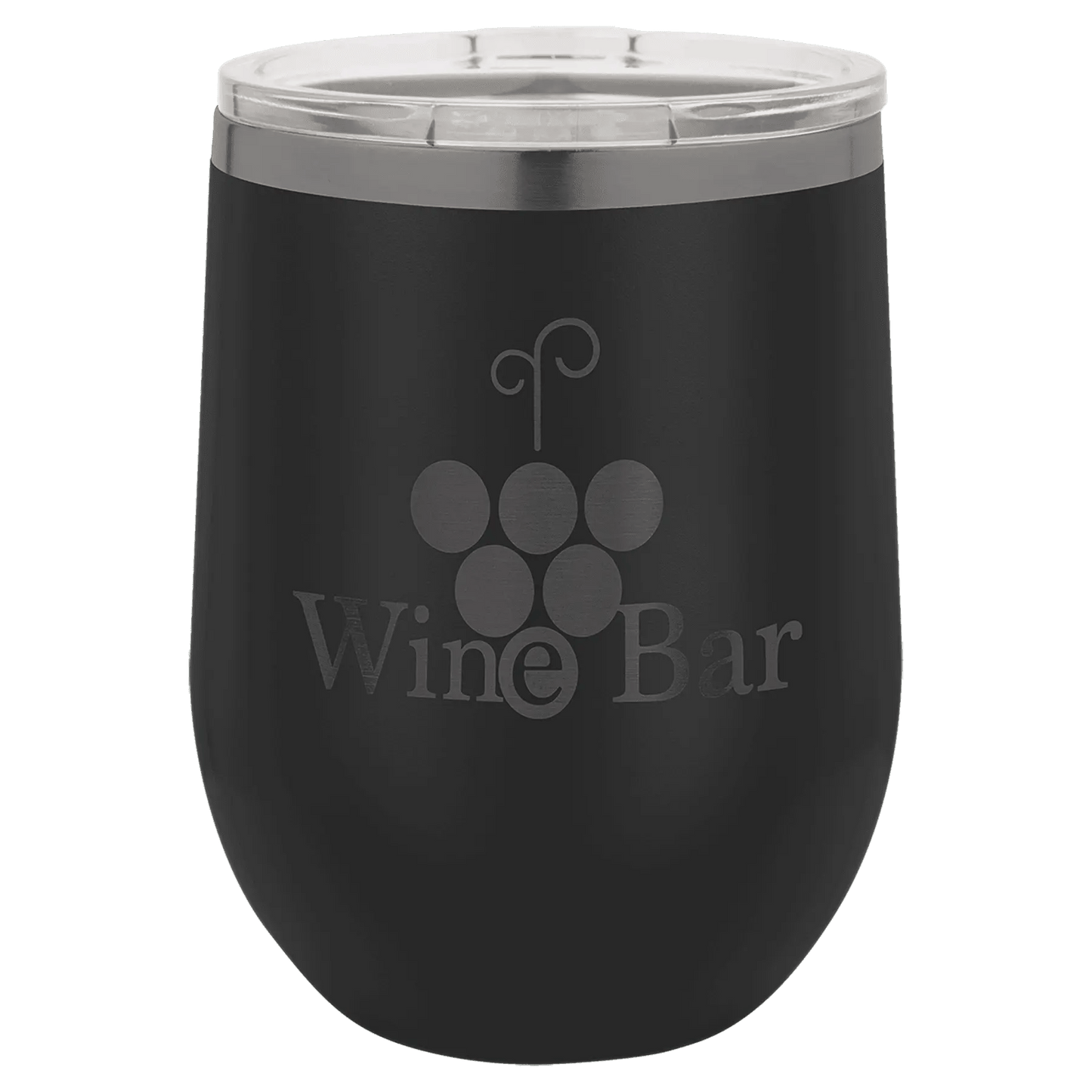 12 oz. Ion Plated Stemless Wine Tumbler with Lid - Customized - Smalltown Connetchin