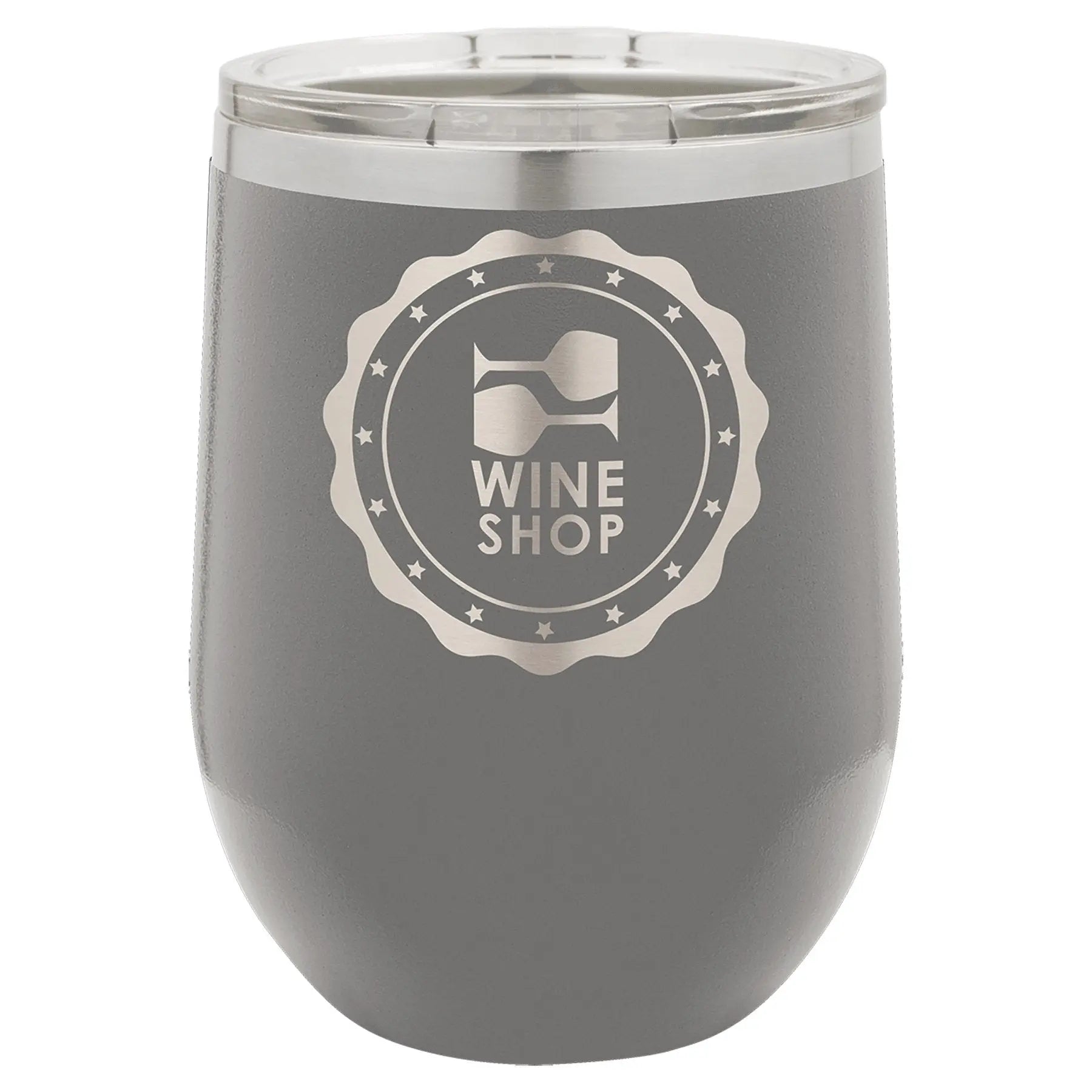 12 oz. Wine Tumbler - Stemless with Lid - Vacuum Insulated - Customized - Smalltown Connetchin