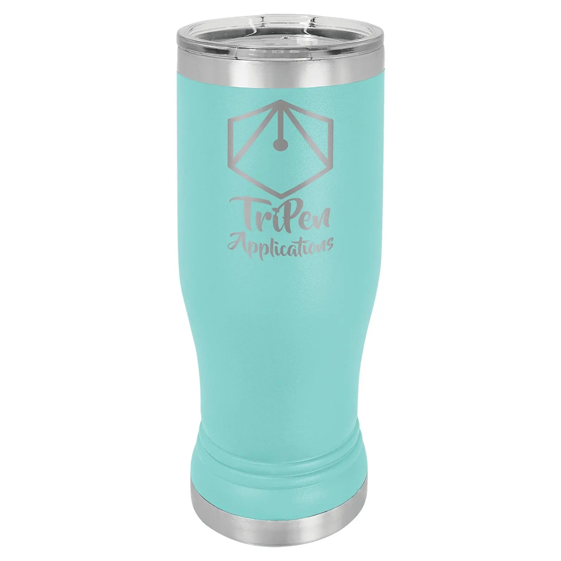14 oz. Pilsner Tumbler with Clear Lid - Custom - Smalltown Connetchin