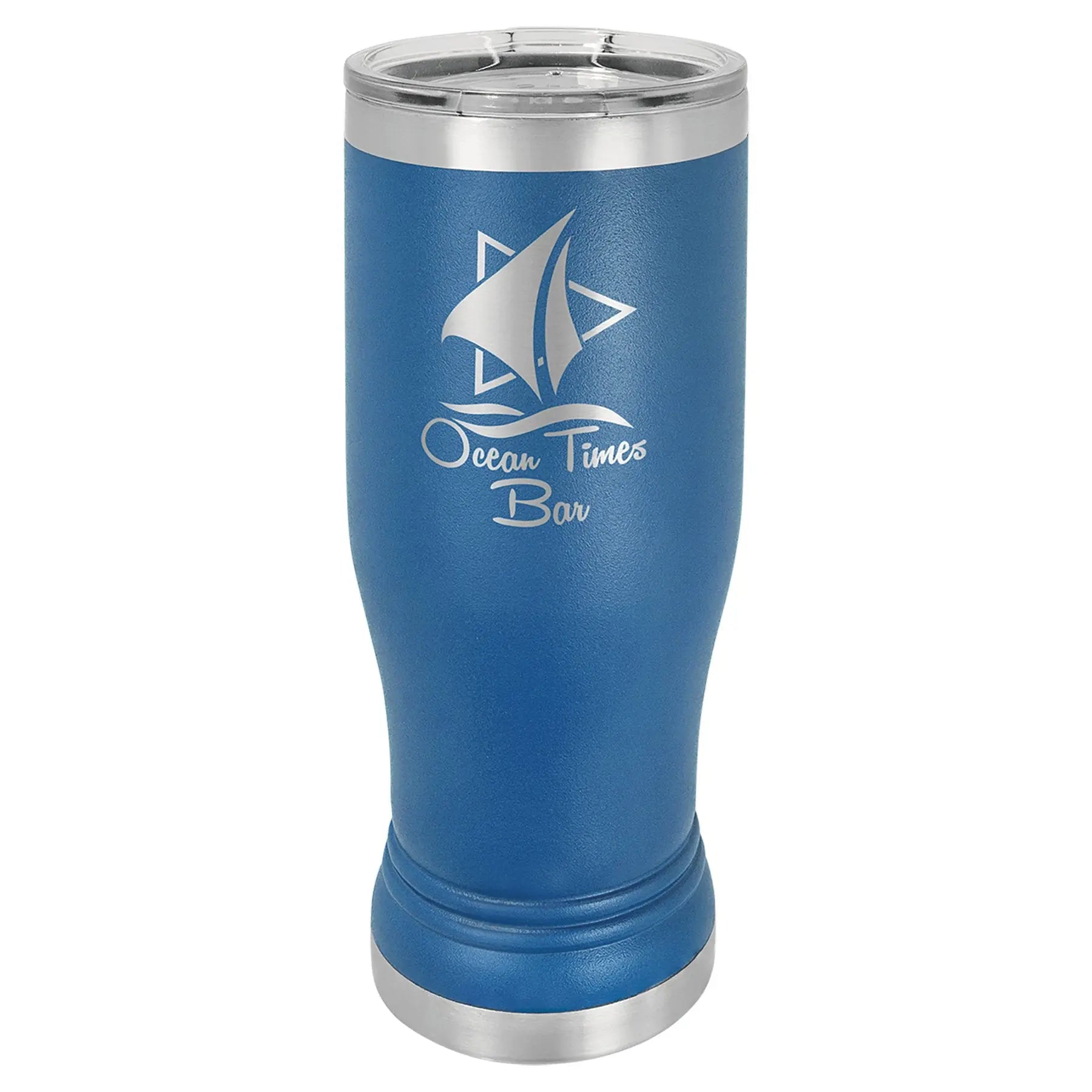 14 oz. Pilsner Tumbler with Clear Lid - Custom - Smalltown Connetchin