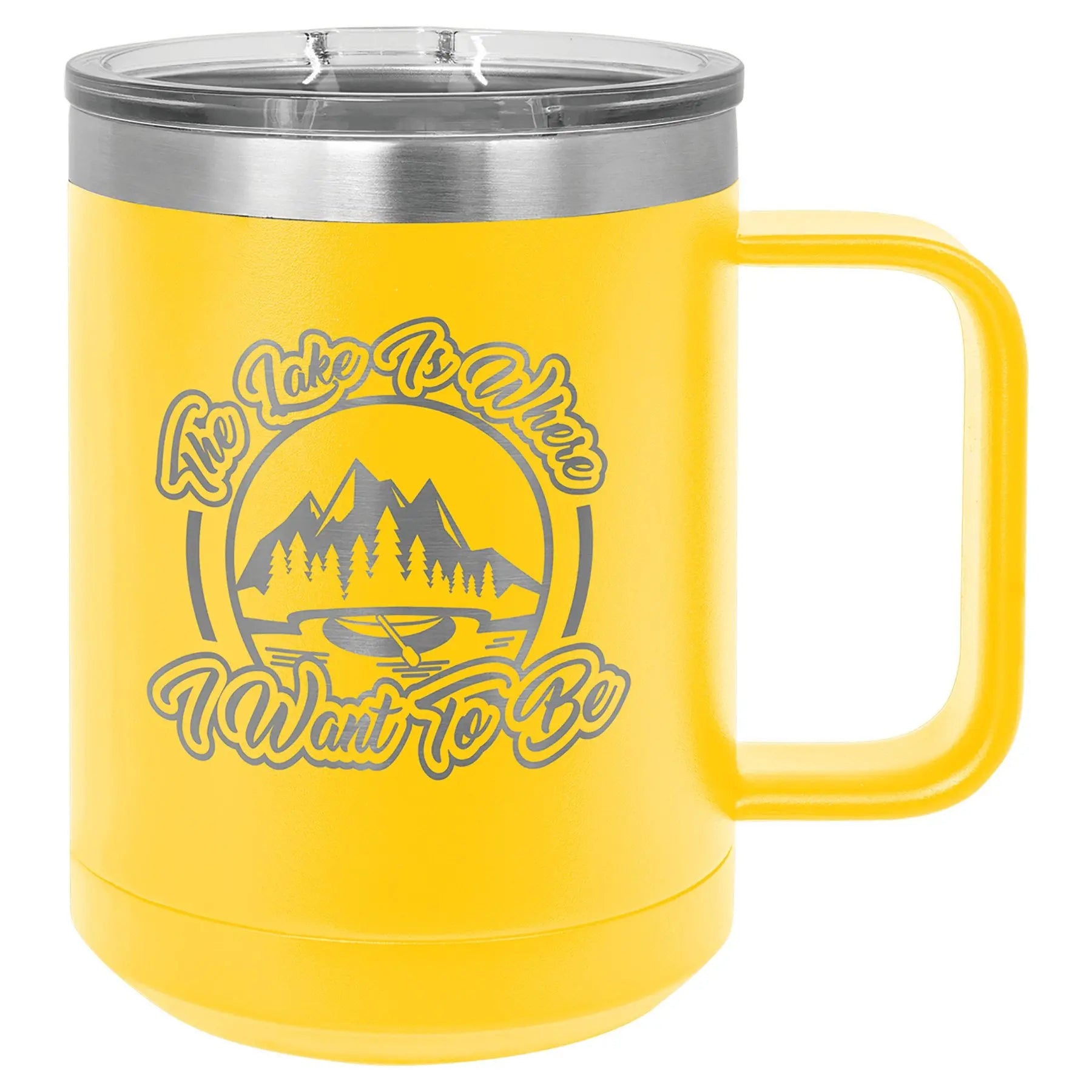 15 oz. Mug with Slider Lid - Vacuum Insulated - Custom - Smalltown Connetchin