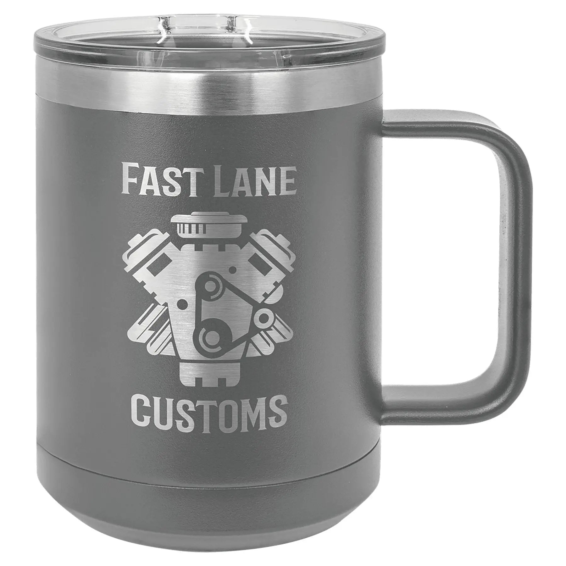 15 oz. Mug with Slider Lid - Vacuum Insulated - Custom - Smalltown Connetchin