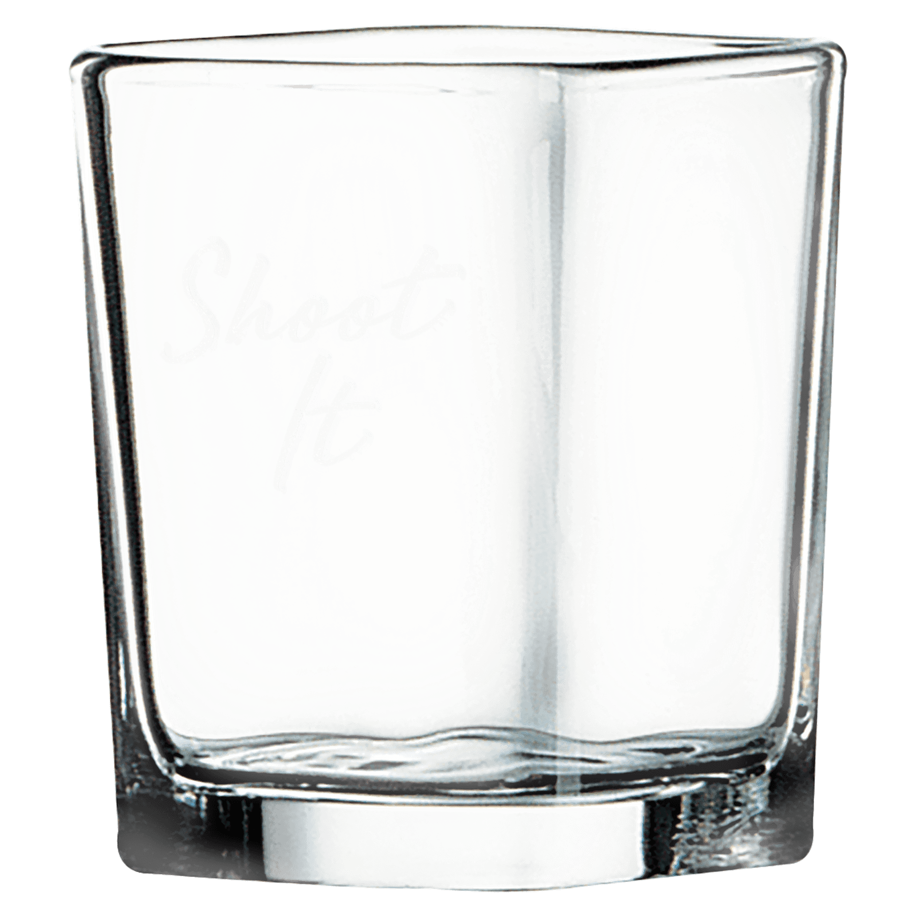 2 1/4 oz. Square Shot Glass - Glassware - Smalltown Connetchin