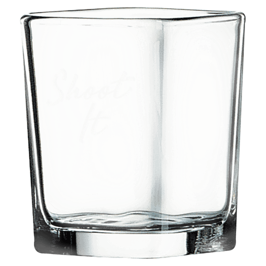 2 1/4 oz. Square Shot Glass - Glassware - Smalltown Connetchin