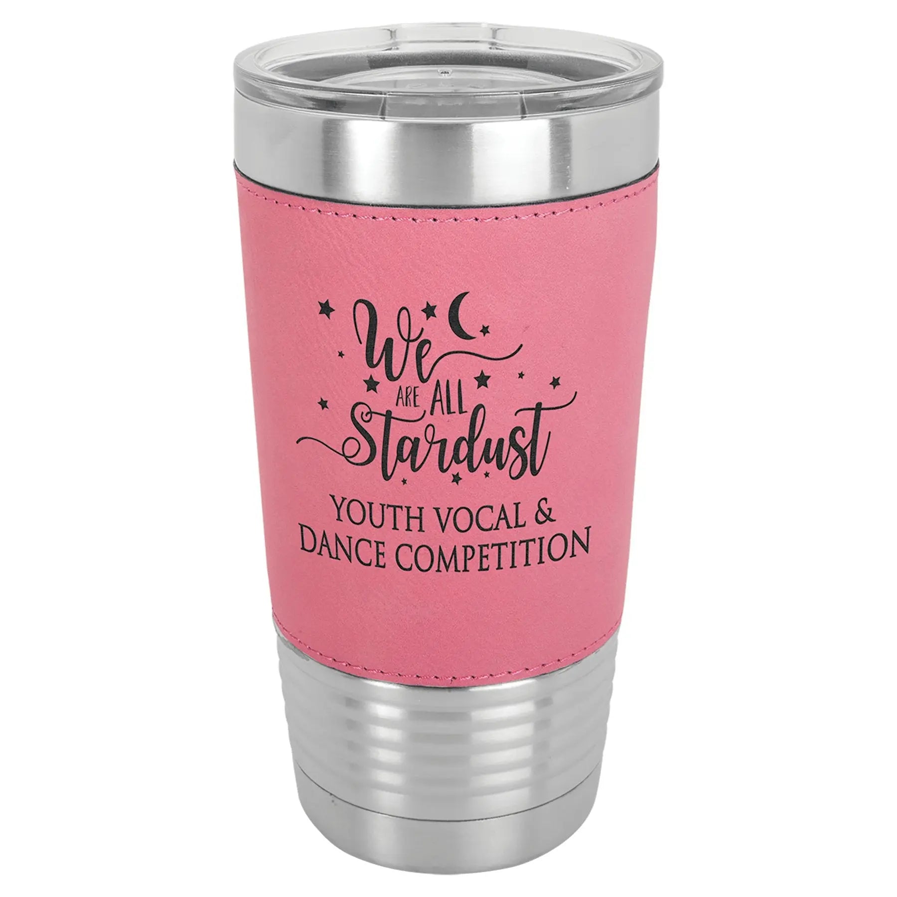 20 oz. Leatherette Tumbler with Clear Lid - Custom - Smalltown Connetchin