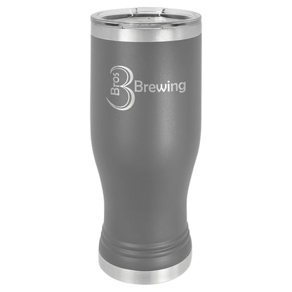 20 oz. Pilsner Tumbler with Clear Lid - Custom - Smalltown ConnEtchin