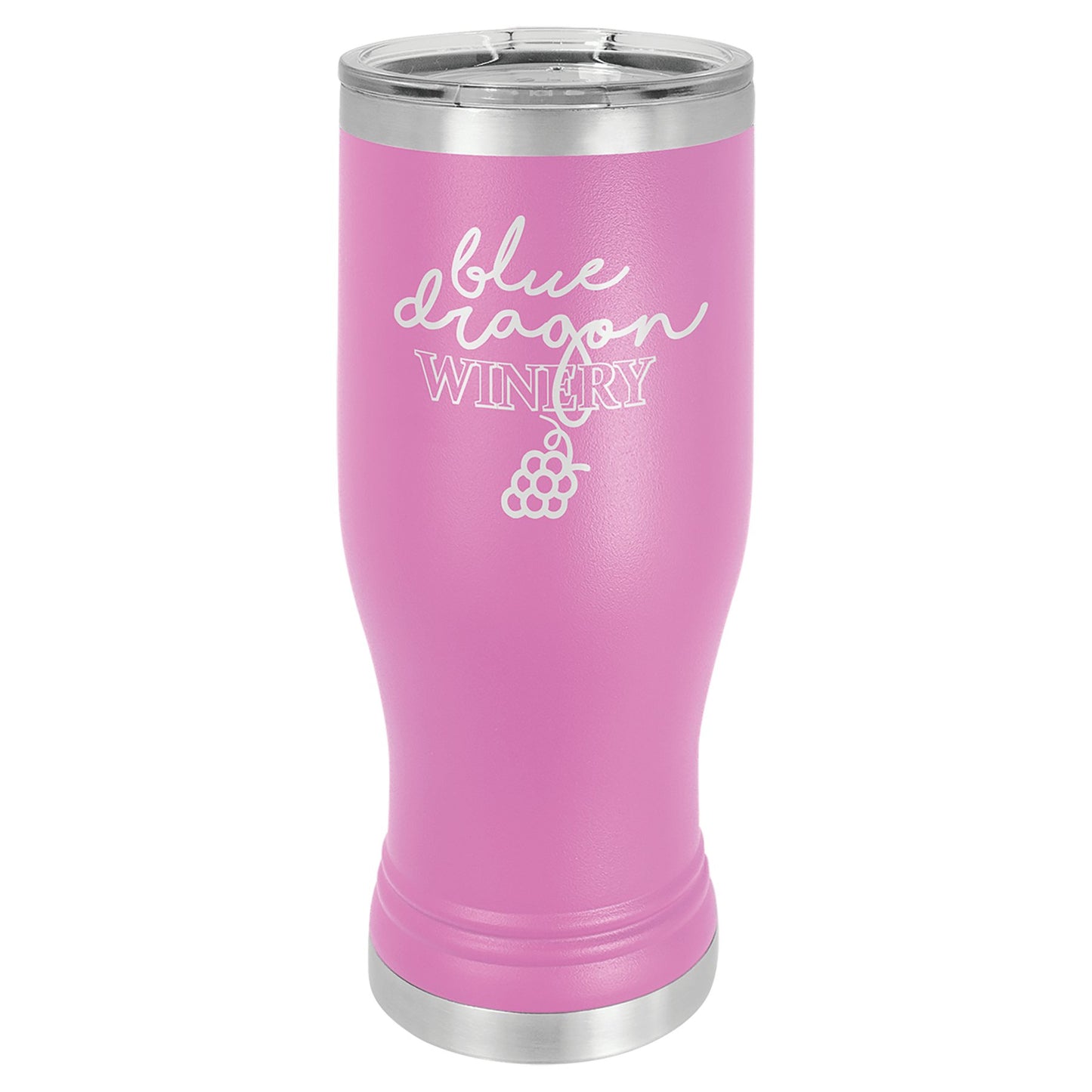 20 oz. Pilsner Tumbler with Clear Lid - Custom - Smalltown ConnEtchin