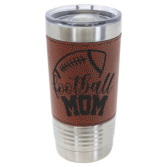 20 oz. Sports Football Tumbler with Slider Lid - Custom - Smalltown ConnEtchin