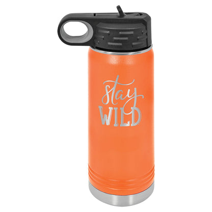 20 oz. Stainless Steel Water Bottle - Custom - Smalltown ConnEtchin