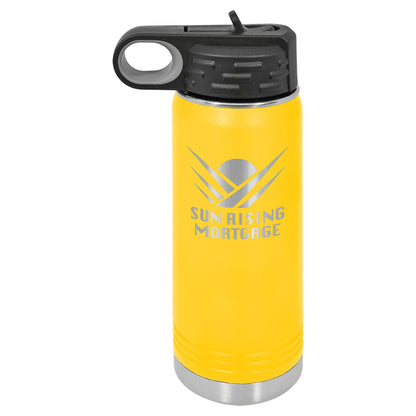 20 oz. Stainless Steel Water Bottle - Custom - Smalltown ConnEtchin