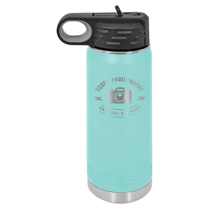 20 oz. Stainless Steel Water Bottle - Custom - Smalltown ConnEtchin