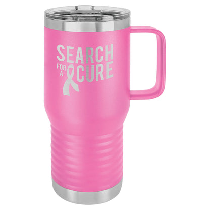 20 oz. Vacuum Insulated Travel Mug with Slider Lid - Custom - Smalltown ConnEtchin