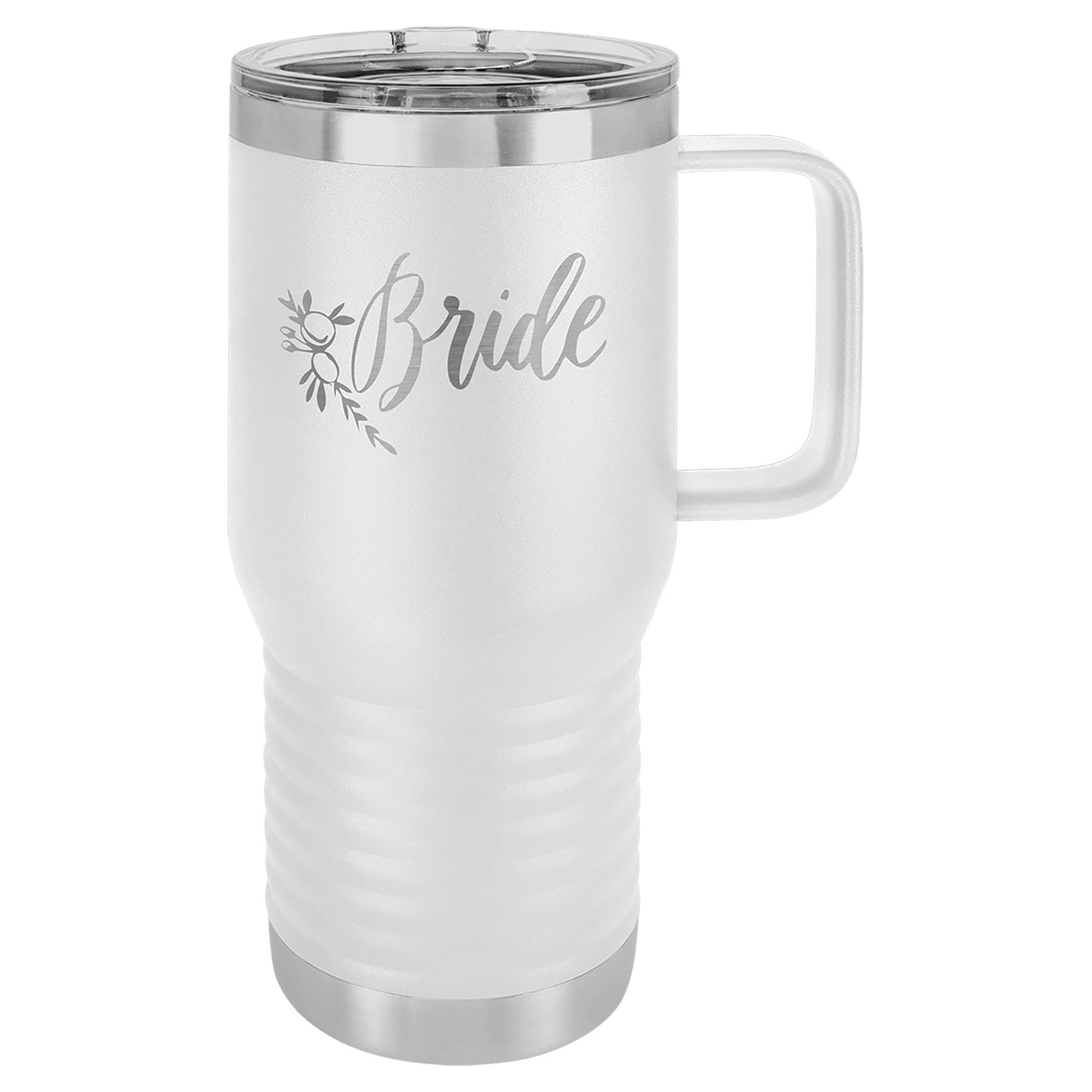 20 oz. Vacuum Insulated Travel Mug with Slider Lid - Custom - Smalltown ConnEtchin