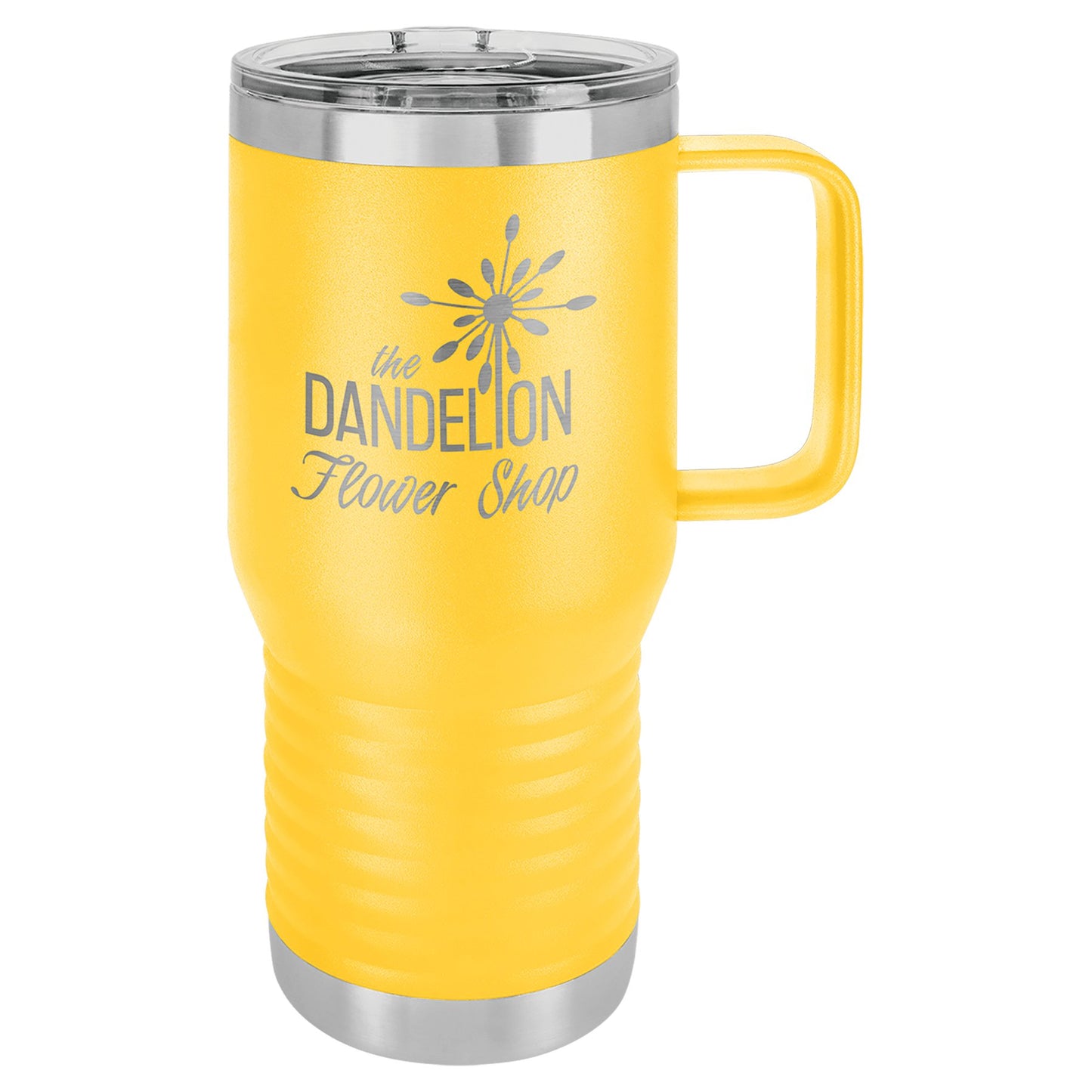 20 oz. Vacuum Insulated Travel Mug with Slider Lid - Custom - Smalltown ConnEtchin