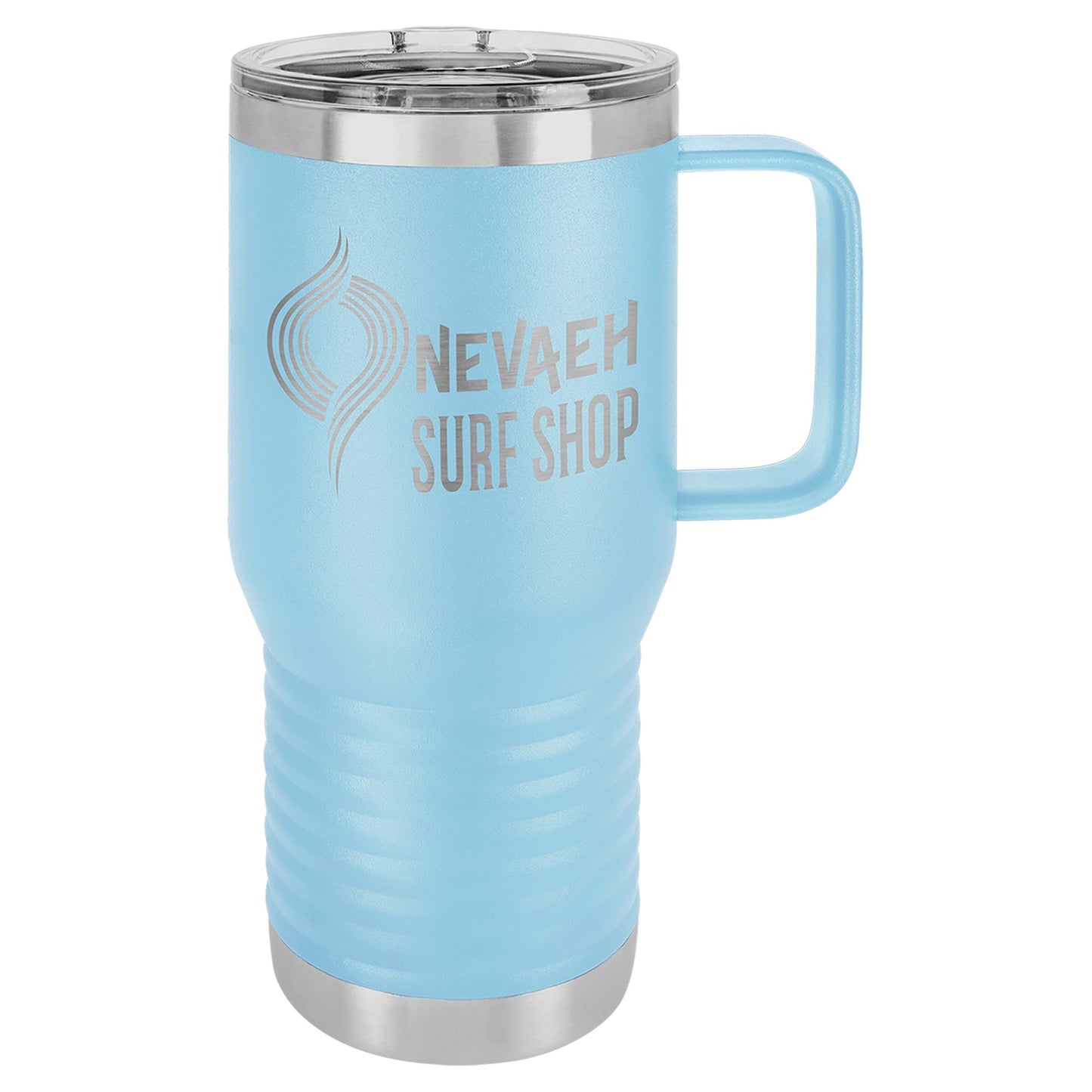 20 oz. Vacuum Insulated Travel Mug with Slider Lid - Custom - Smalltown ConnEtchin