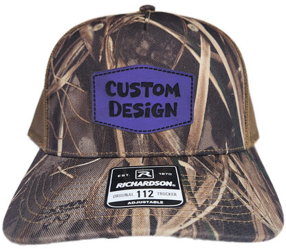 Custom Patch - Richardson 112PFP Printed Five Panel Snapback - REALTREE MAX-7/BUCK