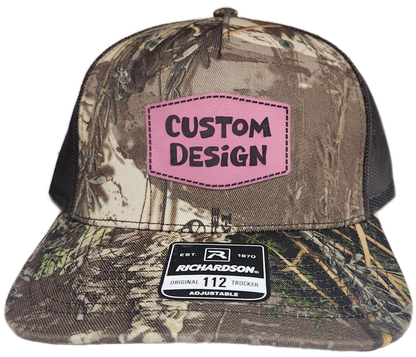 Custom Patch - Richardson 112PFP Printed Five Panel Snapback - REALTREE MAX-1 XT/BROWN