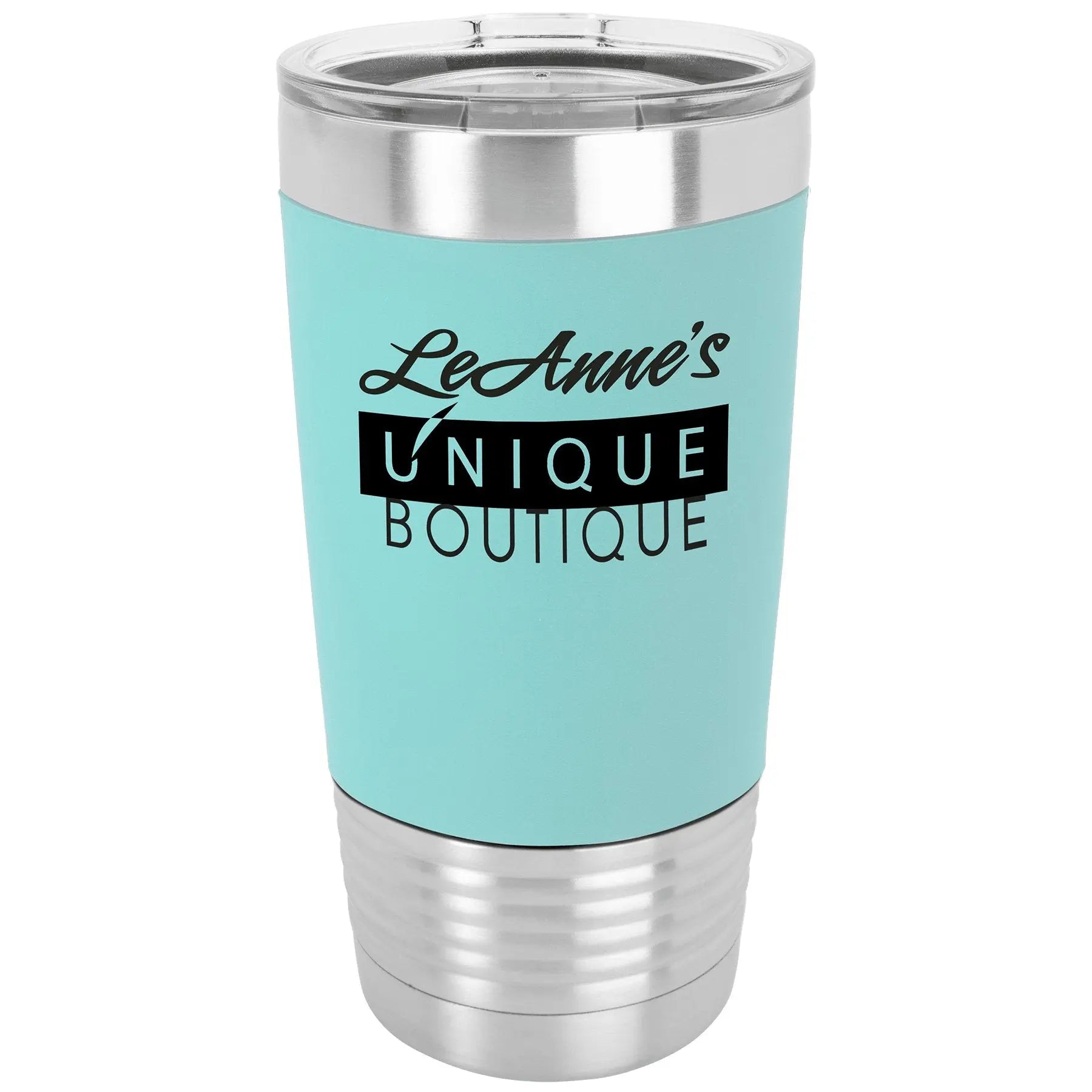 20oz Tumbler with Silicone Grip and Clear Lid - Custom - Smalltown Connetchin