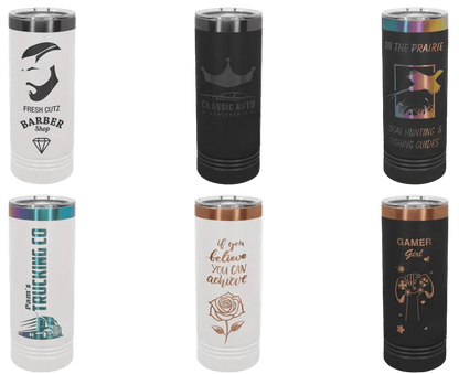 22 oz. Ion Plated Skinny Tumbler - Customized - Smalltown Connetchin