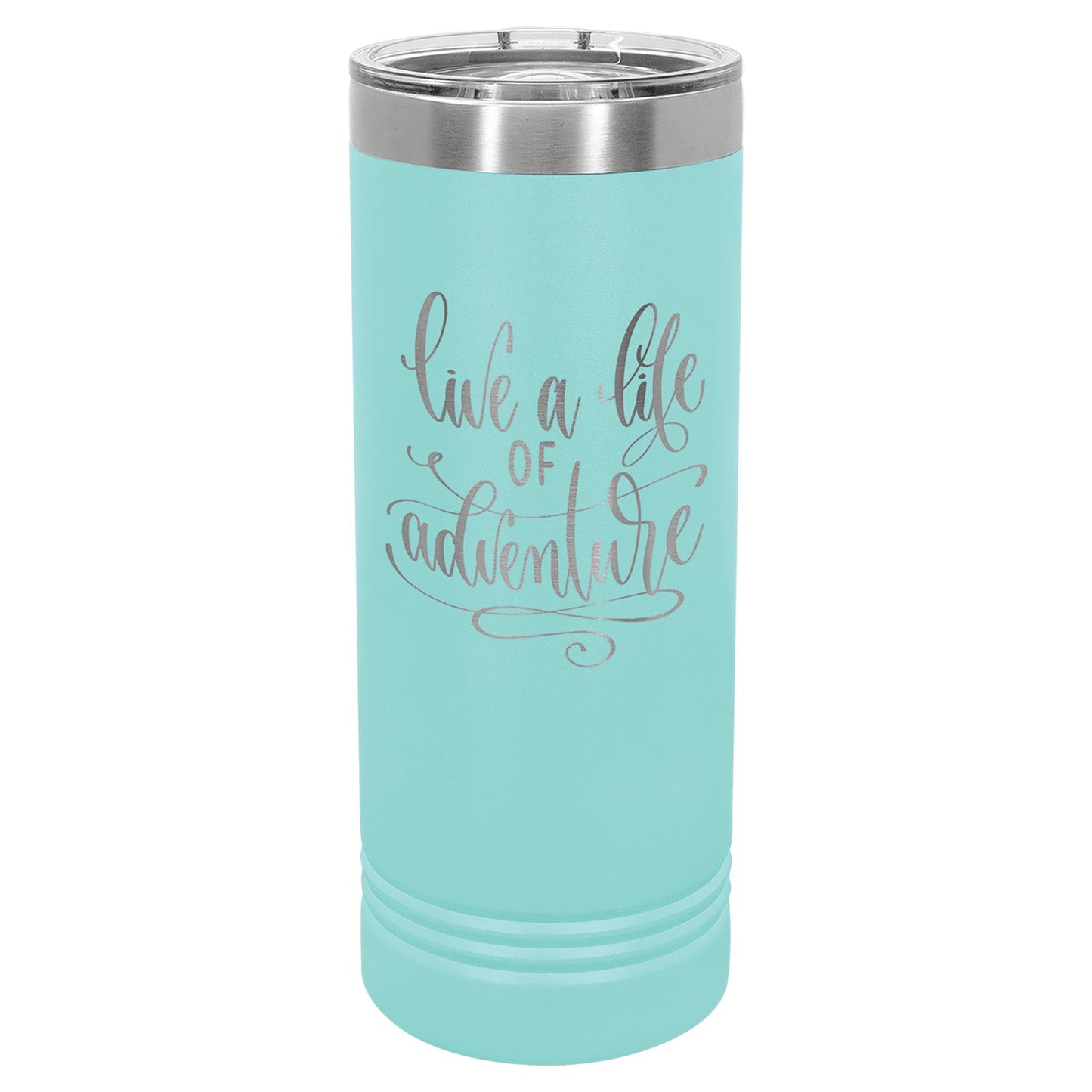 22 oz. Skinny Tumbler with Slider Lid - Custom - Smalltown ConnEtchin