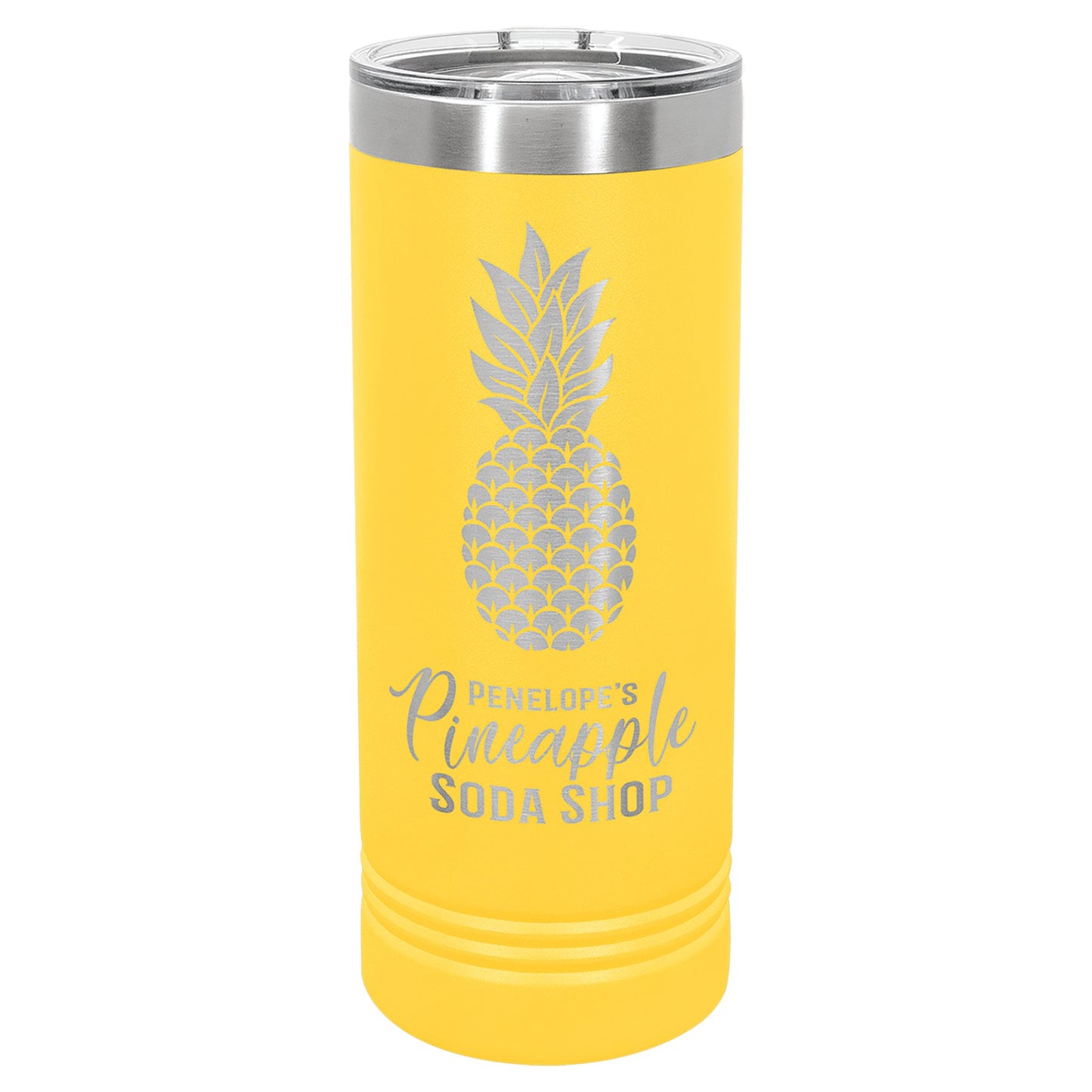 22 oz. Skinny Tumbler with Slider Lid - Custom - Smalltown ConnEtchin