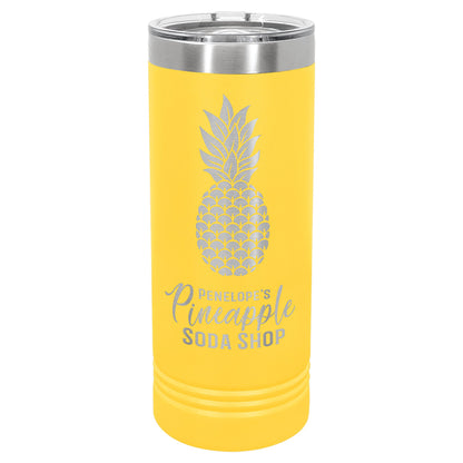 22 oz. Skinny Tumbler with Slider Lid - Custom - Smalltown ConnEtchin