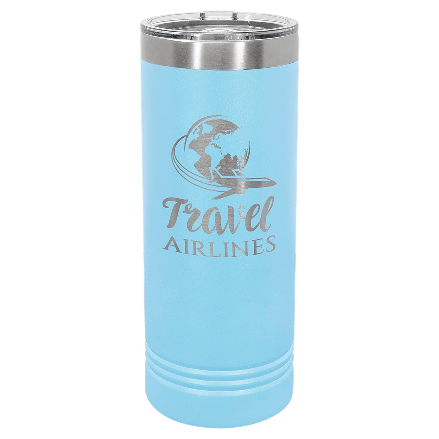 22 oz. Skinny Tumbler with Slider Lid - Custom - Smalltown ConnEtchin