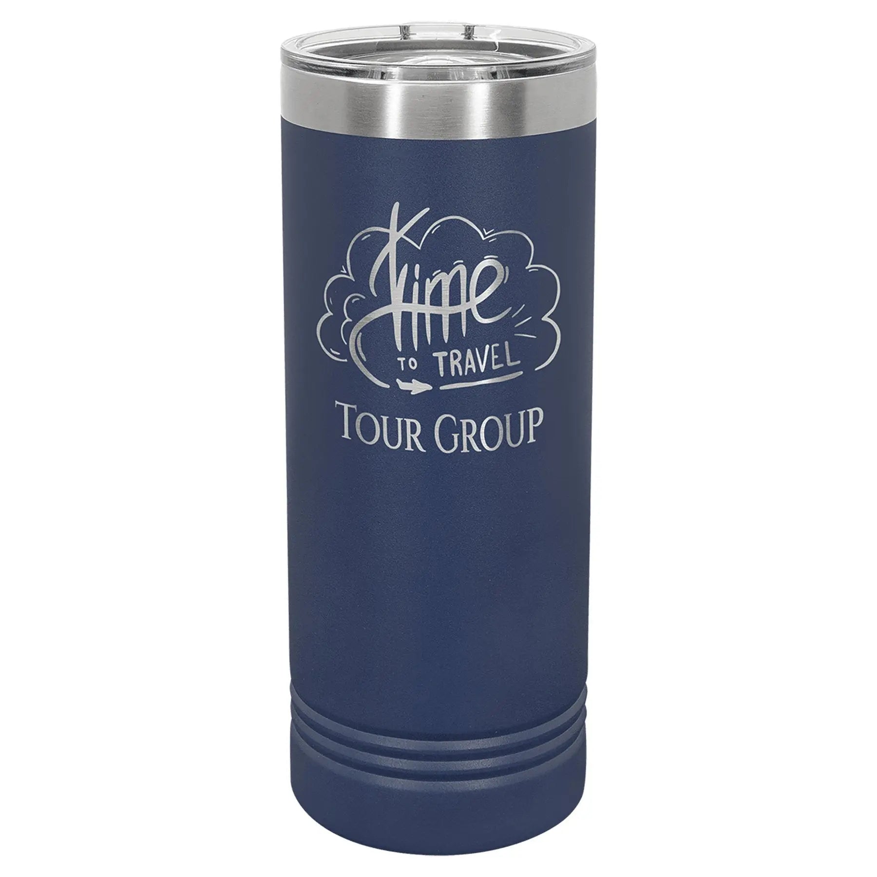 22 oz. Skinny Tumbler with Slider Lid - Custom - Smalltown Connetchin