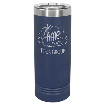 22 oz. Skinny Tumbler with Slider Lid - Custom - Smalltown ConnEtchin