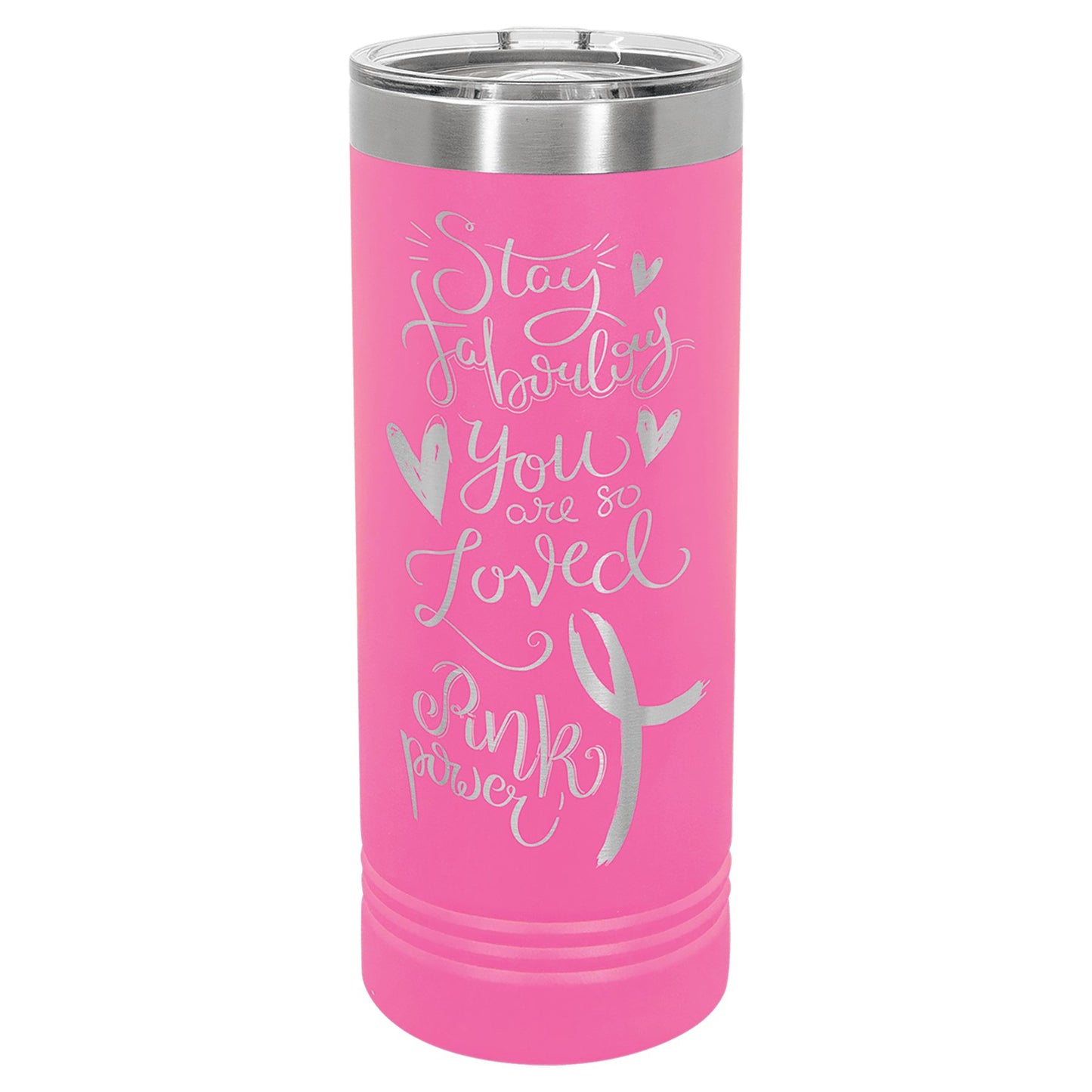 22 oz. Skinny Tumbler with Slider Lid - Custom - Smalltown ConnEtchin