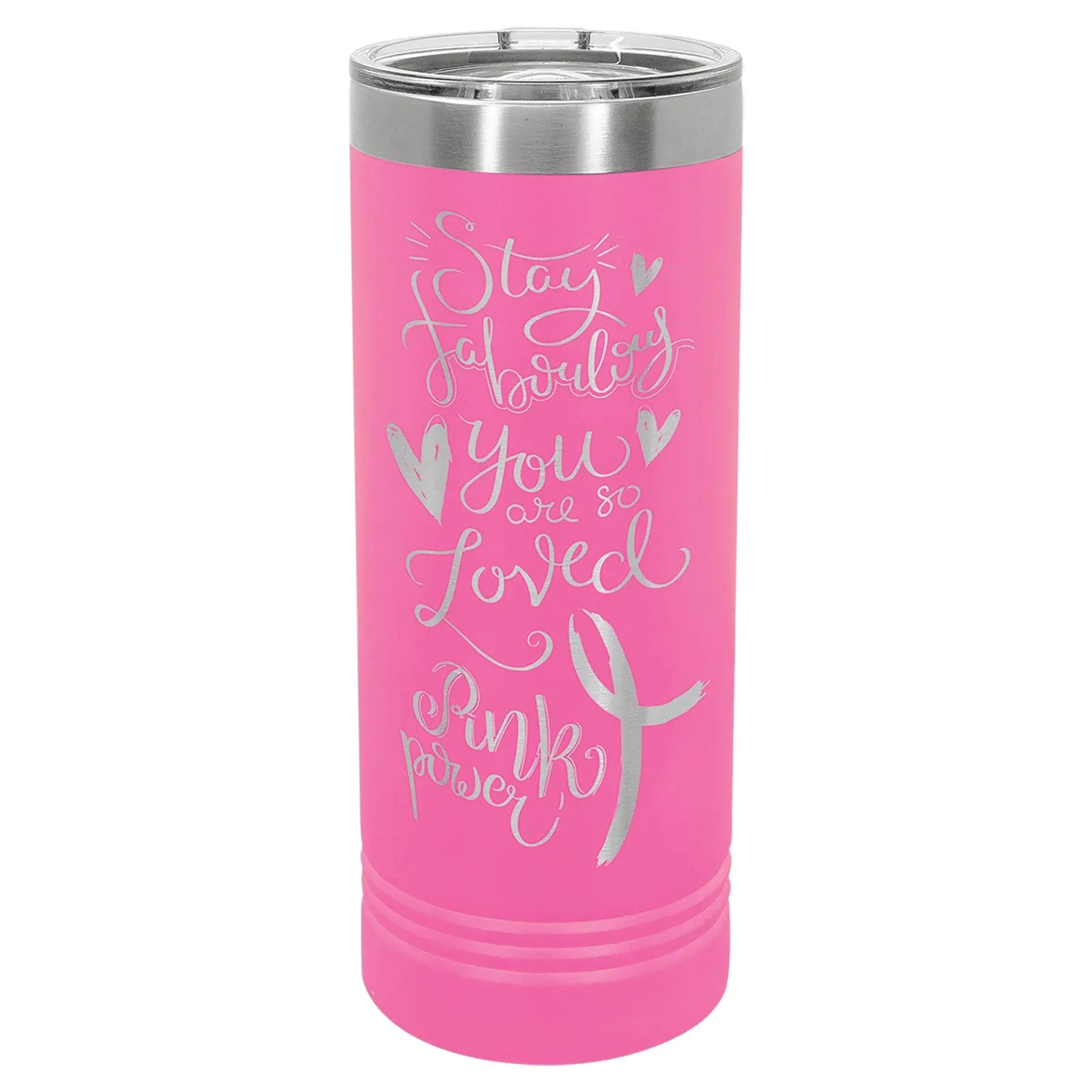 22 oz. Skinny Tumbler with Slider Lid - Custom - Smalltown Connetchin