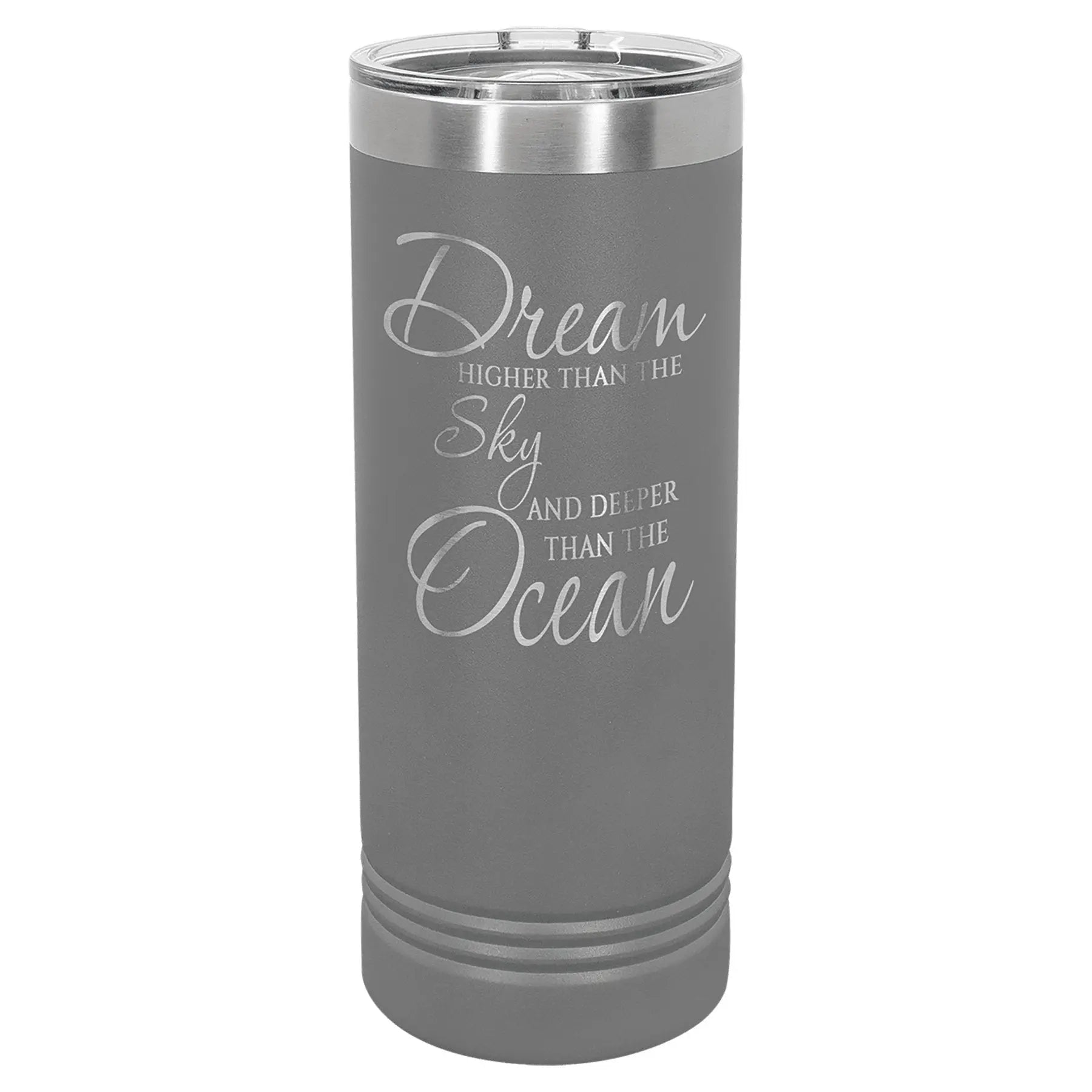 22 oz. Skinny Tumbler with Slider Lid - Custom - Smalltown Connetchin