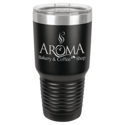 30 oz. Vacuum Insulated Ringneck Tumbler with Clear Lid - Custom - Smalltown ConnEtchin