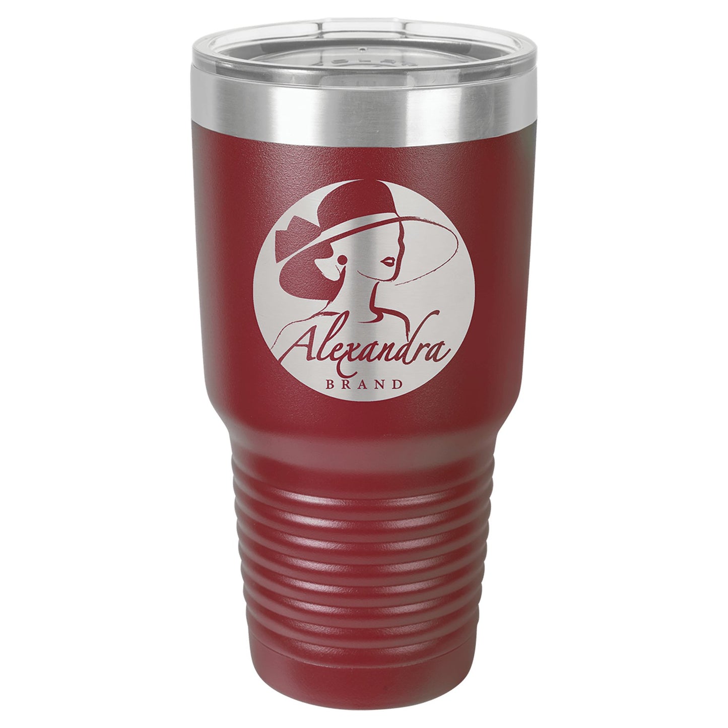 30 oz. Vacuum Insulated Ringneck Tumbler with Clear Lid - Custom - Smalltown ConnEtchin