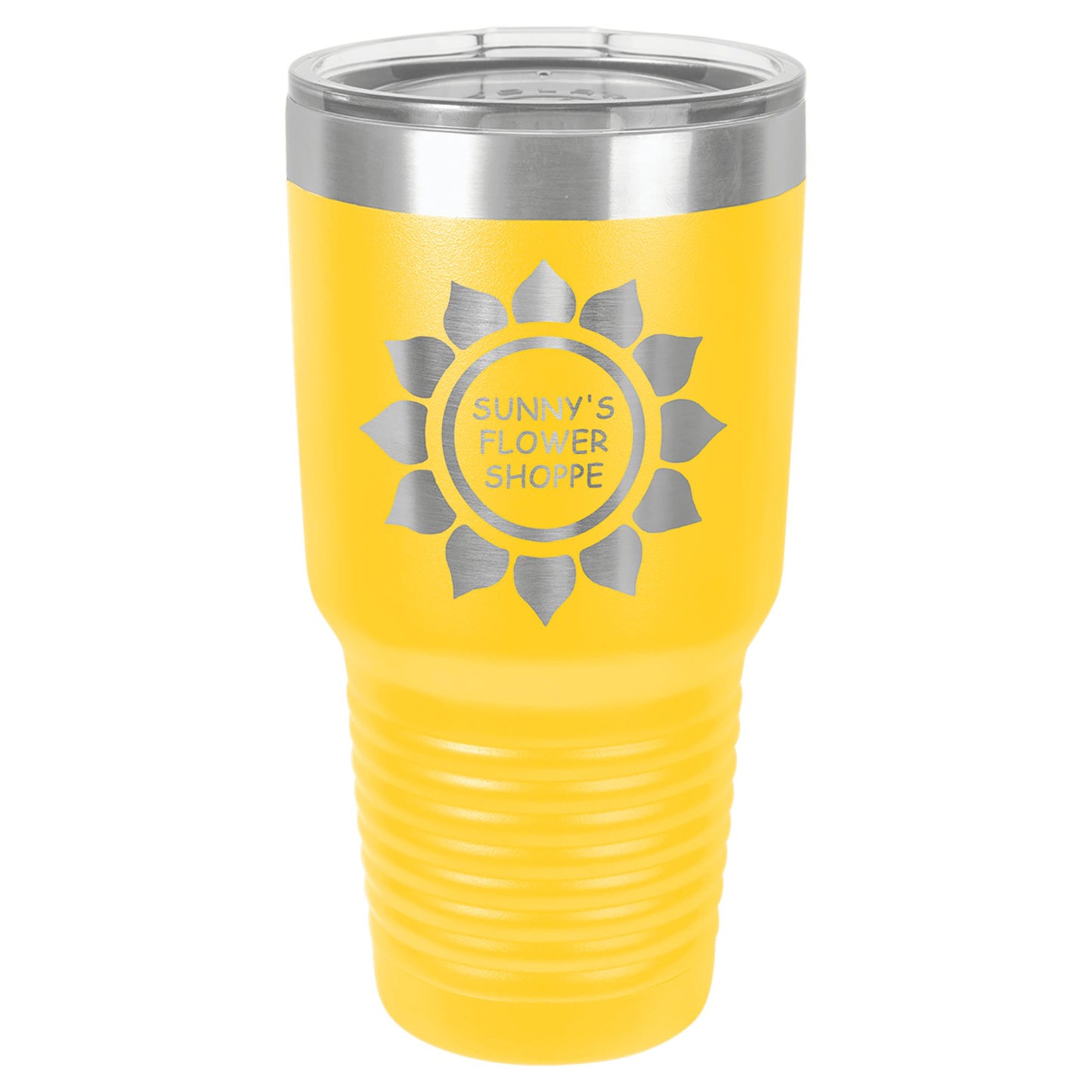 30 oz. Vacuum Insulated Ringneck Tumbler with Clear Lid - Custom - Smalltown ConnEtchin