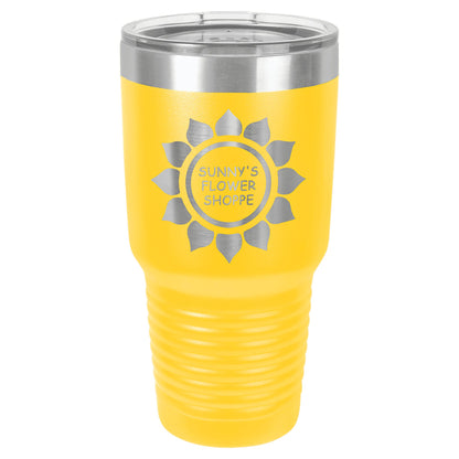 30 oz. Vacuum Insulated Ringneck Tumbler with Clear Lid - Custom - Smalltown ConnEtchin