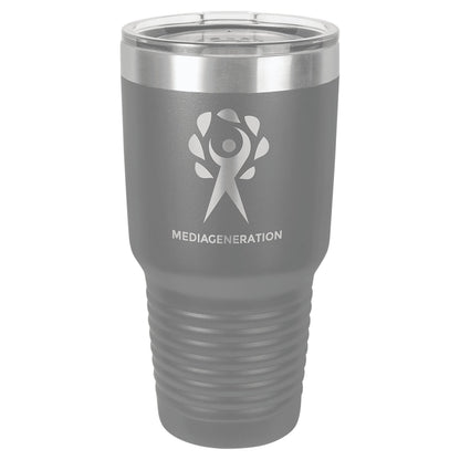 30 oz. Vacuum Insulated Ringneck Tumbler with Clear Lid - Custom - Smalltown ConnEtchin