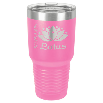 30 oz. Vacuum Insulated Ringneck Tumbler with Clear Lid - Custom - Smalltown ConnEtchin