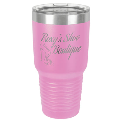 30 oz. Vacuum Insulated Ringneck Tumbler with Clear Lid - Custom - Smalltown ConnEtchin