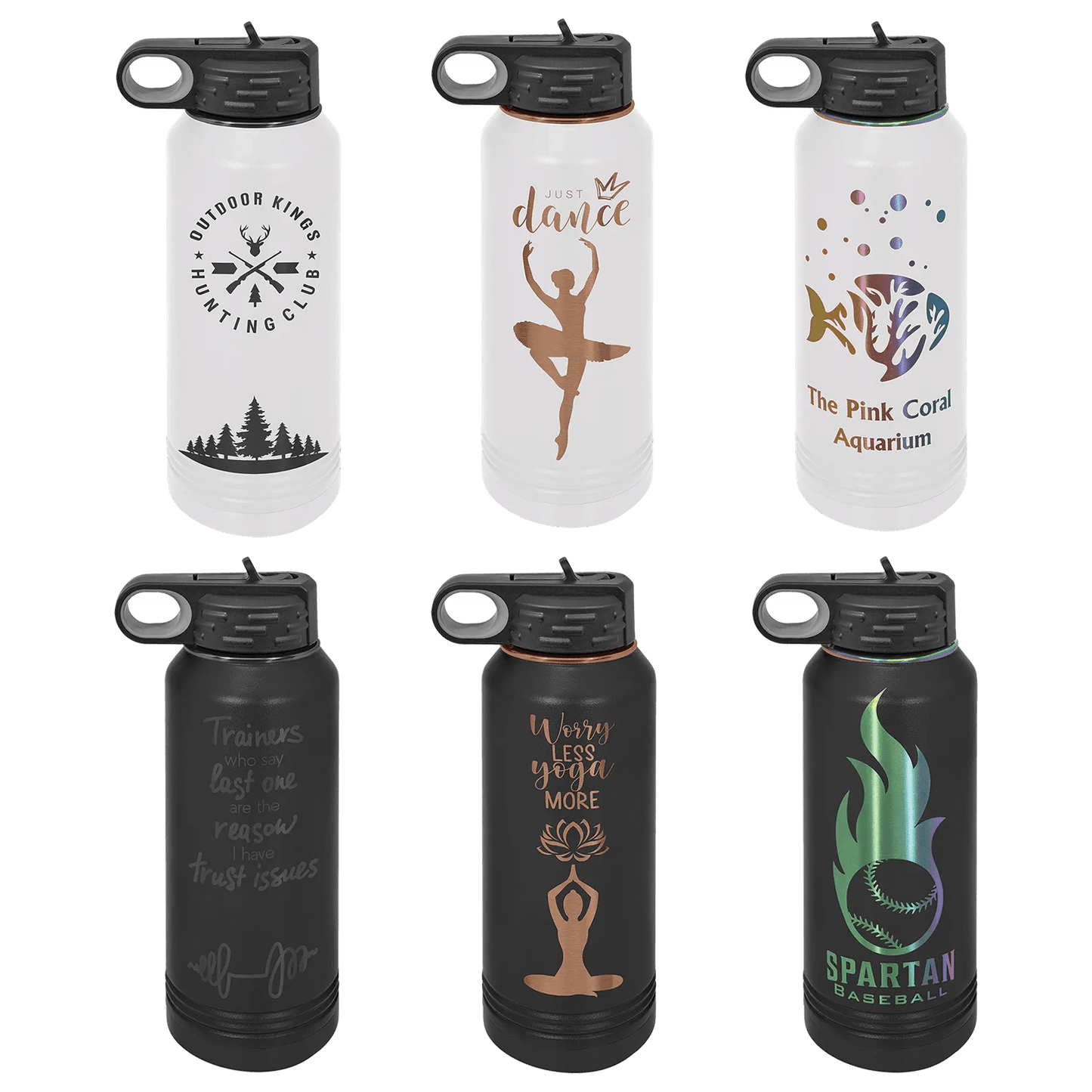 32 oz. Ion Plated Stainless Steel Bottle - Customized - Smalltown Connetchin