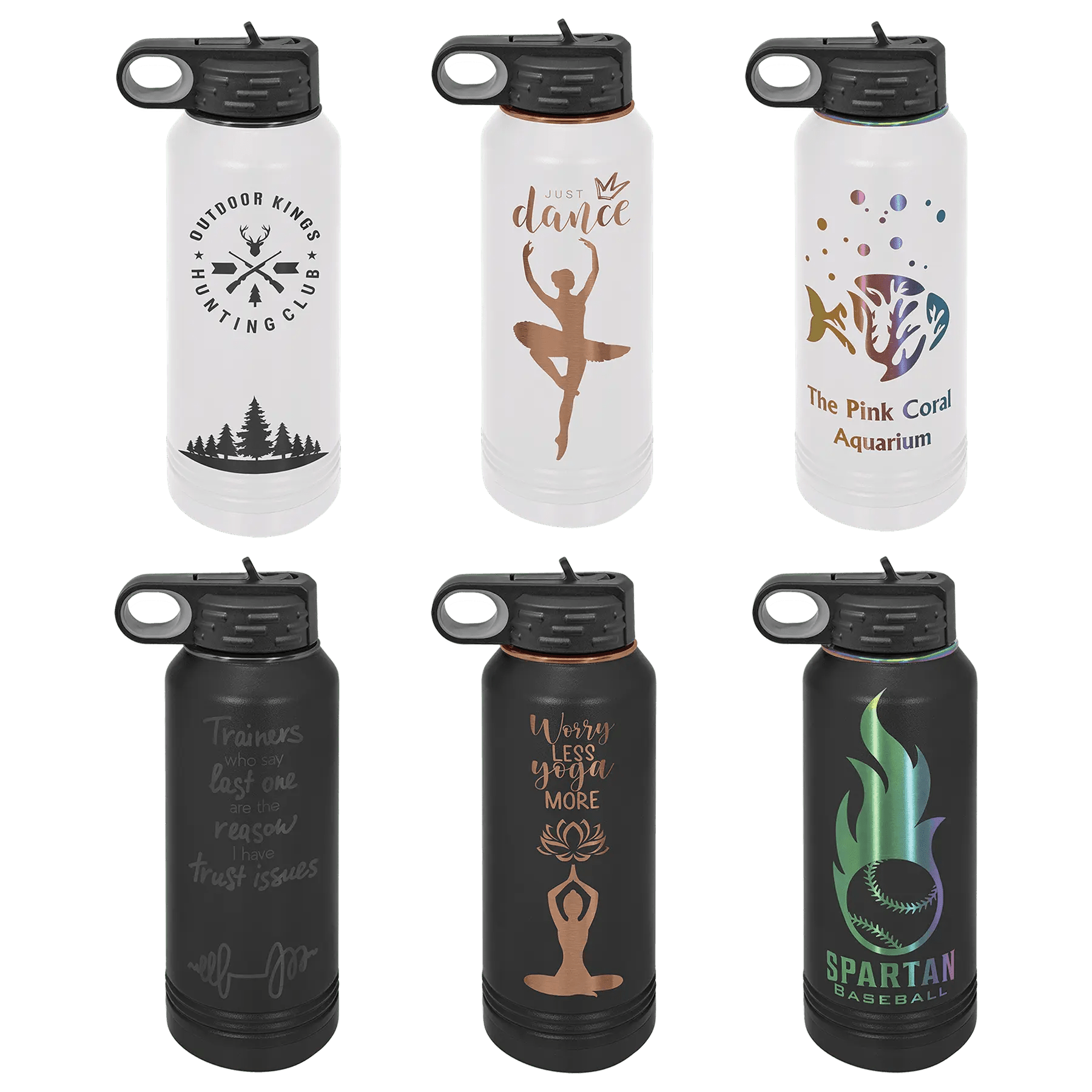 32 oz. Ion Plated Stainless Steel Bottle - Customized - Smalltown Connetchin