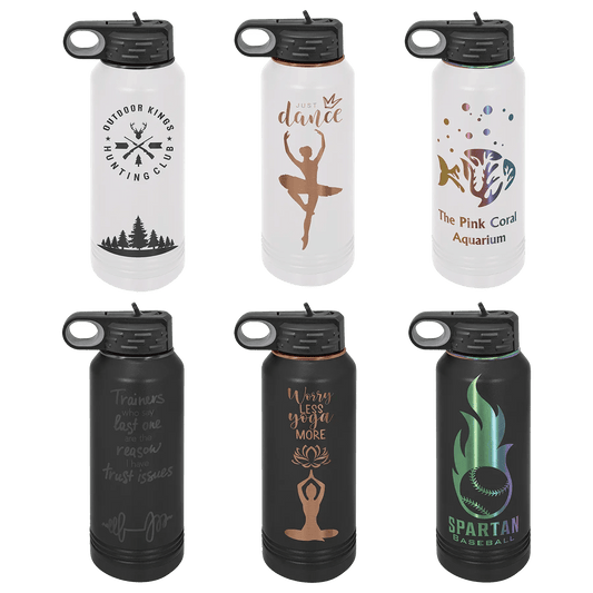 32 oz. Ion Plated Stainless Steel Bottle - Customized - Smalltown Connetchin