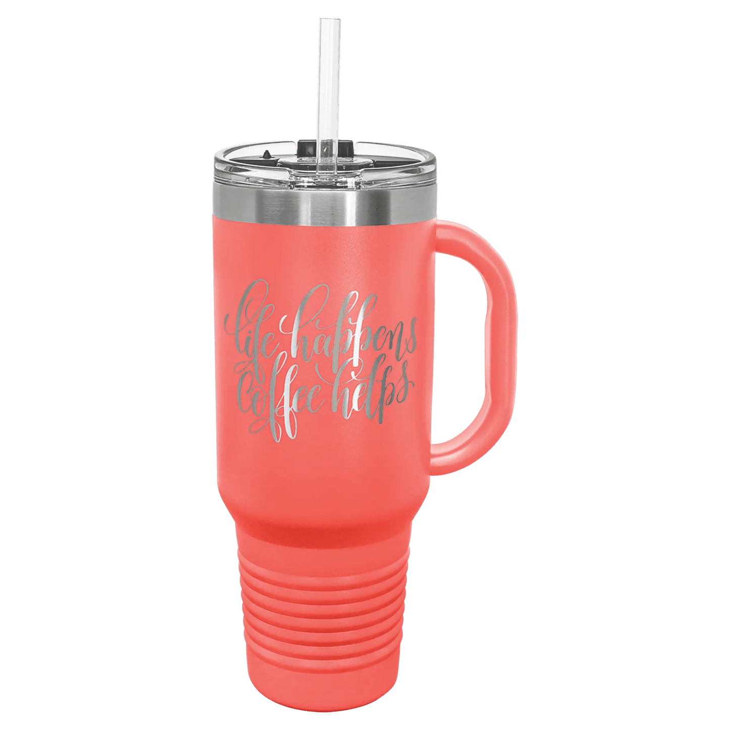 40 oz. Travel Mug with Handle - Customized - Smalltown Connetchin