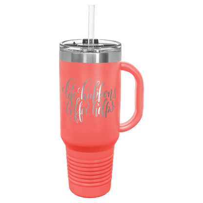 40 oz. Travel Mug with Handle - Customized - Smalltown Connetchin