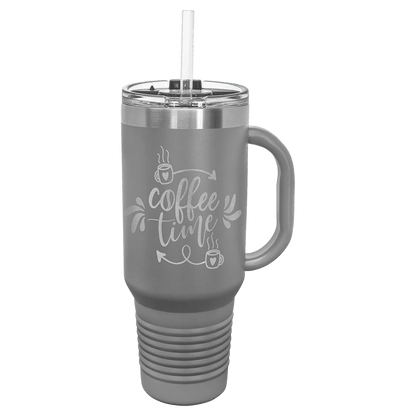 40 oz. Travel Mug with Handle - Customized - Smalltown Connetchin