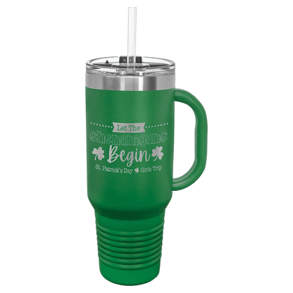 40 oz. Travel Mug with Handle - Customized - Smalltown Connetchin