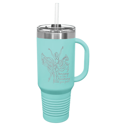40 oz. Travel Mug with Handle - Customized - Smalltown Connetchin